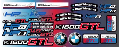 Juego de 41 calcomanías laminadas K1600GT moto HP6 BMW K1600 GT GT GTL  Foto 1 de 2