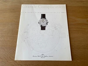 Catalogo IWC Grande Complication Catalogue - Spanish - 1990 - Watches Collectors - Picture 1 of 8