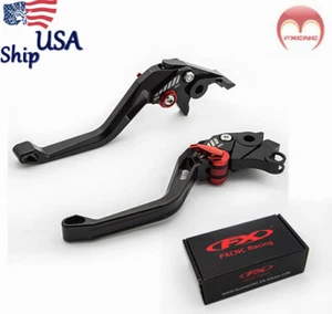 For Honda Nighthawk 750 1991- 2003 2002 Brake Clutch Levers Adjustable Short - Picture 1 of 9
