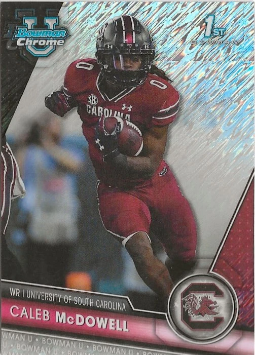 2023 Bowman Chrome University Juju McDowell Surge Refractor SP RC Gamecocks - Image 1 of 1