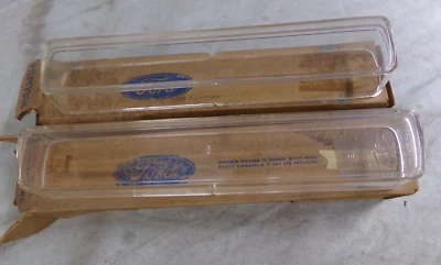 Par de lentes para lámpara de estacionamiento, Mercury Marauder 1969, X100, Marquis, Nuevo de Lote Antiguo Foto 1 de 4