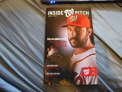 2014 Washington Nationals Inside Pitch Program Jordan Zimmermann New Era Card - Image 1 of 4