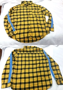 TOP DE FRANELA AMERICAN STITCH 1983 PARA HOMBRE MANGA LARGA AMARILLO NEGRO AZUL - Imagen 1 de 13