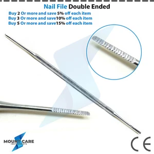 Nail File Double Ended Blacks File Nail Trimmer Chiropody Podiatry Instruments - Picture 1 of 8