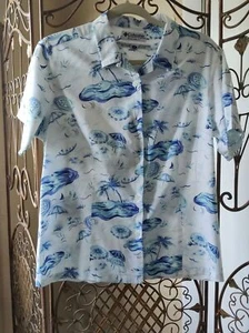 De colección. Columbia Sportwear Mujer Top Blusa Camisa Talla M Abotonada Mezcla Algodón - Imagen 1 de 6