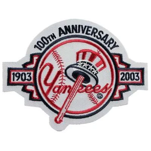 2003 New York Yankees 100th Anniversary Jersey Sleeve Logo Patch Emblem MLB - Picture 1 of 1