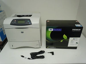 HP Laserjet 4250DN Laser Printer +New Compatible 42X Toner *Duplexer USB Network - Picture 1 of 4