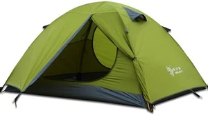 3-4 Season 2 3 Person Lightweight Backpacking Tent Windproof Green-2 - Picture 1 of 7
