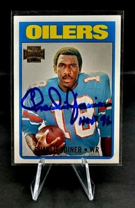 2001 Topps Archives Charlie Joiner Auto Houston Oilers #244 - Picture 1 of 2