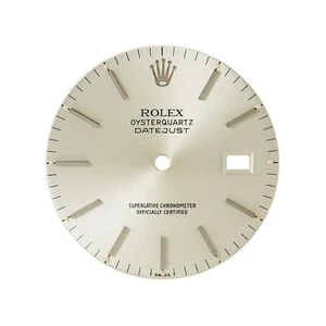 Piezas de reloj Rolex esfera genuina para cuarzo Oyster acero inoxidable plata Datejust - Imagen 1 de 4