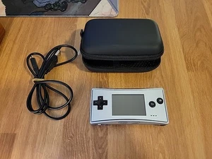 Authentic Silver Nintendo GameBoy Micro Console Great Tested W/ Charger - Picture 1 of 5