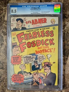 Lil' Abner #68 CGC 8.5 1949 RARO Alto Grado Edad de Oro Fearless Fosdick - Imagen 1 de 4