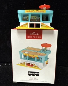 New Hallmark Keepsake Airport 2023 Fisher Price Ornament - QXI7379 - Picture 1 of 7