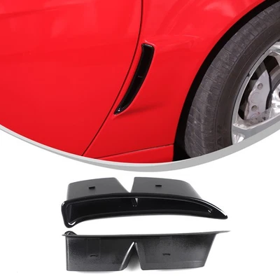 Ventilación de guardabarros de carrocería ancha lateral trasero negro brillante para Chevrolet Corvette C6 2005-2013 Foto 1 de 4