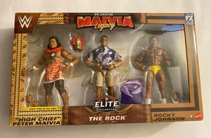 WWE Elite Generations Mavia Legacy The Rock Rocky Johnson Peter 3 PK Figuren Neu - Bild 1 von 13
