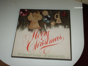 Merry Christmas 36 Favorite Songs Great Artists 3LP Box Set Dean Martin Vale - Picture 1 of 1