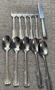 Retroneu TRIDENT 18/10 Stainless Flatware FORKS SPOONS KNIFE Lot Of 11 - Picture 1 of 3