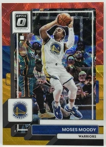 2022-23 Panini Donruss Optic - Moses Moody #88 Wave Red And Gold Prizm /99 - Bild 1 von 2
