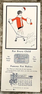 Fairfield Farms Milk November 1924 Gettier Signed Art Advertising Ink Blotter - Picture 1 of 5