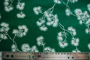 Vintage RJR grün Sashiko Kiefer Quilt Handarbeit Nähen 100 % Baumwolle OOP Stoff BTY - Bild 1 von 1