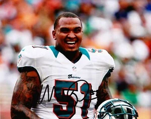 Miami Dolphins Mike Pouncey Signed Photo 8x10 COA - Photo 1/1