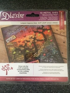 Die'sire 10 Metal Dies Blossoming Tree Mixed Media Crafter's Companion New - Picture 1 of 2