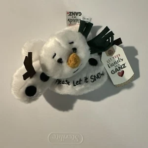 Ganz Plush Snowman Please Let it Snow Green Scarf - Picture 1 of 6