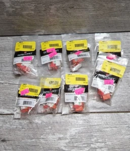 Cat 5E Orange Keystone Jack Intellinet 210577 - Lot of 8 - Bild 1 von 3