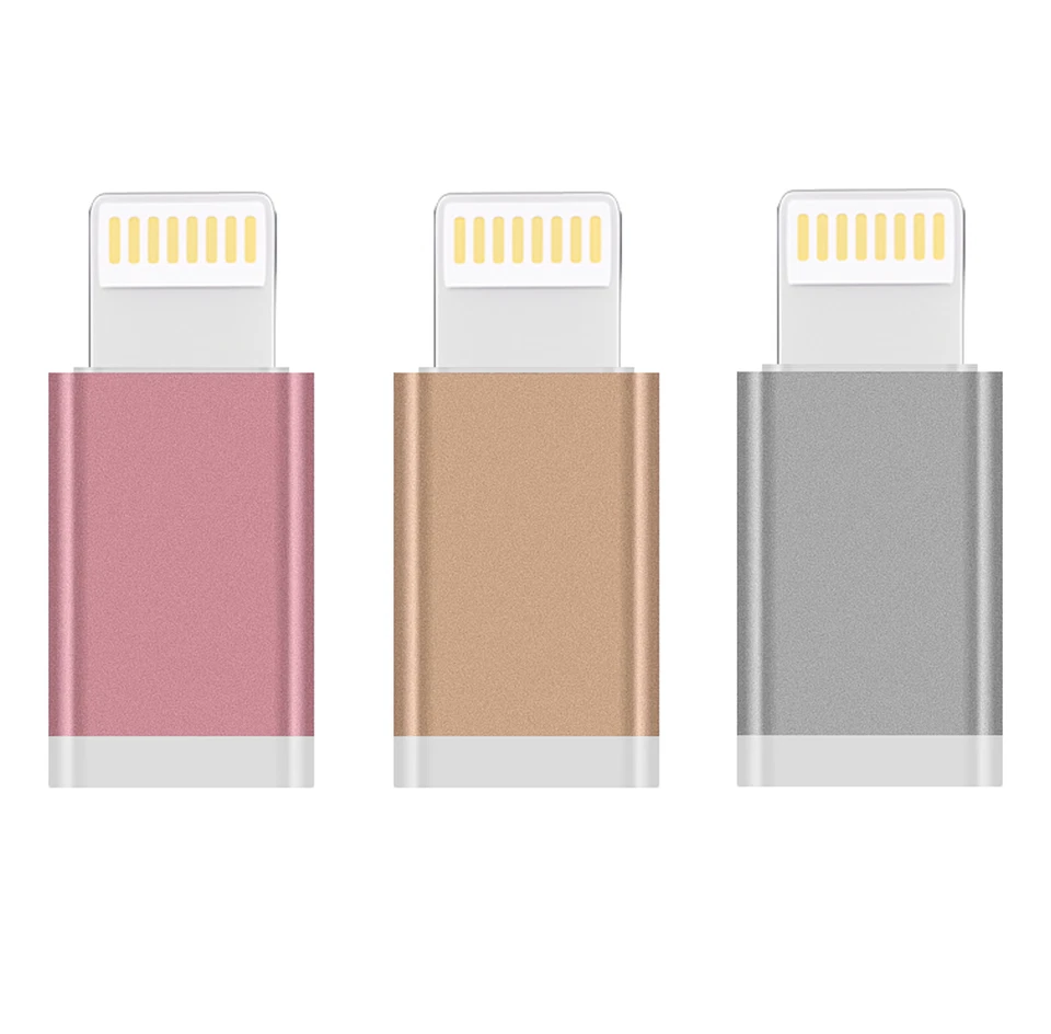 3x Micro USB to 8Pin Data Cable Adapter android to iPhone Converter For iPhone - Image 1 of 1