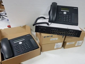 PBX CENTRALITA TELEFÓNICA AASTRA 430 CON LÍNEAS DIGITALES 2BRI Y 5 TELEFONOS - Foto 1 di 3