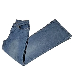 Circo Jeans Girls Size 16 Flare Leg Mid Rise Medium Wash Denim Adjustable Waist - Picture 1 of 6
