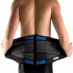 Supporto cintura in neoprene lombare parte bassa della schiena tutore postura sciatica colonna vertebrale sollievo dal dolore - Foto 1 di 16