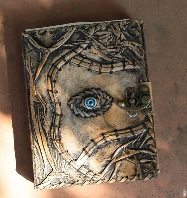 Evil Eye Hocus Pocus Leather Diary Journal Deckle Edge Page Evil  Notebook - Image 1 of 4