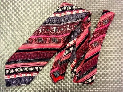 Christian Lacroix Paris Genuine Luxury Necktie Tie Mens ALL SILK Multicolor #17 - Image 1 of 3