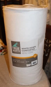 TRUE NORTH WHITE DOWN COMFORTER TWIN LEVEL WARM 2 550 FILL POWER BRAND NEW - Picture 1 of 2