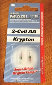 Mini Maglite 2-Cell Krypton Replacement Lamps. Model # LM2A001