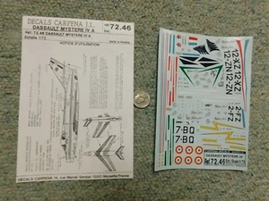 Calcomanías Calcomanías Carpena 1/72 72.46 Dassault Mystere IV A H76 - Imagen 1 de 1