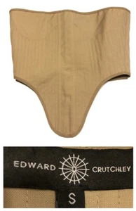 Edward Crutchley Corsetto Pizzo Donna Piccolo Beige Nero Usato - Foto 1 di 12
