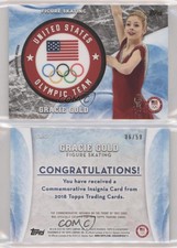 2018 US Olympic & Paralympic Team and Hopefuls Silver /50 Gracie Gold Rookie RC