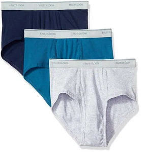 Fruit of the Loom Herren Baumwoll Slips 3er Pack KOSTENLOSER VERSAND! - Bild 1 von 2