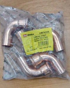 WESTCO PRESSA GAS 28MM 90D GOMITO STRADALE X 5 - Foto 1 di 1