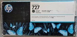 HP 727 Ink Genuine C1Q12A Matte Black 300ml Cartridge - Picture 1 of 1