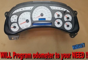 SILVERADO 2500 3500 SIERRA INSTRUMENT GAUGE CLUSTER SPEEDOMETER w/ TRANSMISSION - Imagen 1 de 4