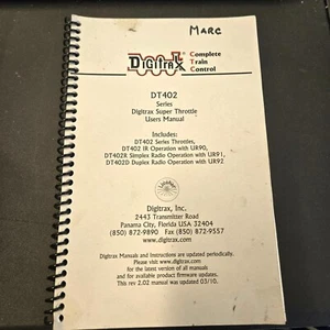 Digitrax DT402 HO Gauge Digitrax Super Throttle Users Manual - Picture 1 of 4