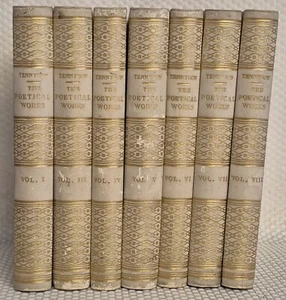 Partial Set Of The Poetical Works Of Alfred Tennyson Pub By B. Tauchnitz 1860 - Picture 1 of 11