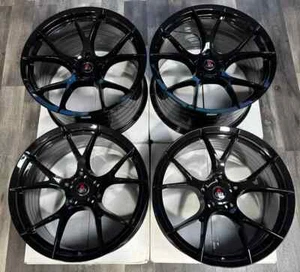 20'' 6GR Gloss Black Staggered Concave Wheels For BMW M3 F80 M4 F82/ F83 - Picture 1 of 14