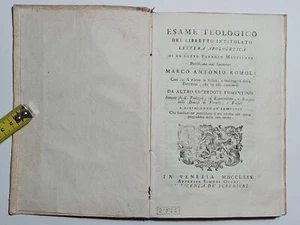 Settecentina Esame teologico del libretto intitolato lettera apologetica 1769 - Imagen 1 de 11