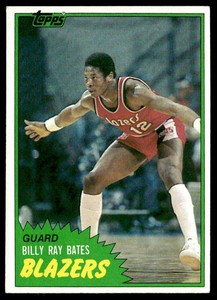1981 Topps #W83 Billy Ray Bates   Basketball Portland Trail Blazers