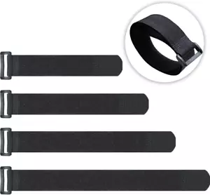 20 Pack Reusable Cinch Straps Fastening Cable Straps Nylon Hook and Loop Cinch C - Picture 1 of 12