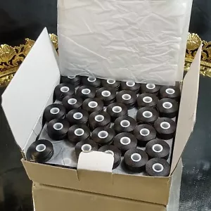 144 BOBBINS MOKA Prewound Sideless -TYPE L Embroidery Machine POLYESTER 70 D/2 - Picture 1 of 7
